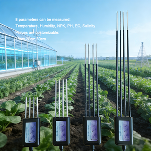 8-इन-1 10 सेमी 20 सेमी 30 सेमी जांच मिट्टी पैरामीटर नमी तापमान कृषि और बागवानी के लिए - Product Image 1