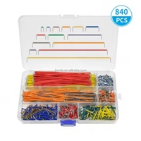 Kit de fils de connexion flexibles sans soudure pour breadboard, 140, 560 ou 840 pièces