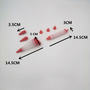 Stylo à pâtisserie créatif en silicone, lavable, pour décorer les fondants faits maison, les chocolats, les pâtisseries, les biscuits et les créations artistiques - Product Image 2