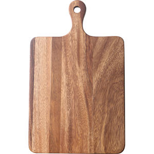 Planche à découper en bois d'acacia massif, multi-tailles, personnalisée, pour <span class=keywords><strong>pizza</strong></span>, steak - Forme rectangulaire, passe au lave-vaisselle - Product Image 2