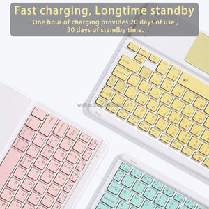 <span class=keywords><strong>Clavier</strong></span> <span class=keywords><strong>sans</strong></span> <span class=keywords><strong>fil</strong></span> avec pavé tactile, <span class=keywords><strong>clavier</strong></span> BT pour iPad, Samsung Galaxy Tab, étui de tablette personnalisé, combo <span class=keywords><strong>souris</strong></span>, ensemble cadeau - Product Image 5