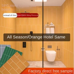 Paneles de Pared con Textura de Piedra SPC, Azulejos para Baño, Revestimiento de Pared de Piedra y Plástico, para Cuartos de Ducha de Hotel, Instalación Rápida, Impermeable - Product Image 3