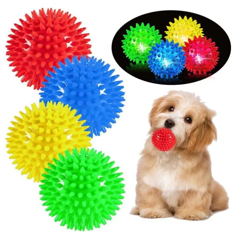 Оптовая продажа светятся скрипучие собачьи шары светодиодные собачьи шары щенки жевательные игрушки для прорезывания зубов-шипы собачьи шары
