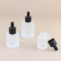 Nouvelle Bouteille compte-gouttes en verre plat épais pour Sérums et Essences de Soin de la Peau 15ml 30ml 50ml 100ml, Masques Faciaux, Mascara