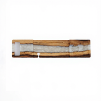 Dalle de résine de baignoire en bois massif moderne de luxe plateau époxy transparent personnalisé excellent prix pour l'hôtel ou la ferme