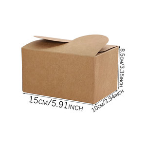 Scatole per Imballaggio Biscotti in Carta Kraft Riciclabile con MOQ Basso, Piccole Scatole Regalo per <span class=keywords><strong>Pasticceria</strong></span>, Dolci e Cioccolato - Product Image 2