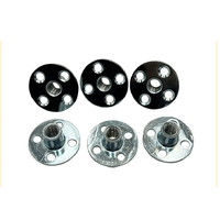 M5 M6 M8 M10 6-32 1/4-20 5/16-18 3/8-16T Écrou Attaches de Zinc plaqué base ronde T écrou trois quatre brad trou tee écrou