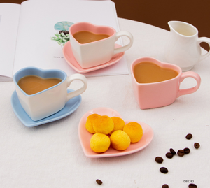 Juego de <span class=keywords><strong>Taza</strong></span> y Platillo de Café con Diseño Creativo de Colores, <span class=keywords><strong>Taza</strong></span> de Cerámica, <span class=keywords><strong>Taza</strong></span> de Té Estilo Francés - Product Image 4