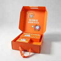 Boîte cadeau avec logo personnalisé, estampage à chaud doré, emballage de vêtements rose, boîte en papier kraft