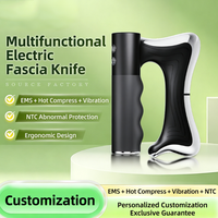 Grattoir musculaire multifonctionnel avec massage chauffant par micro-courant vibrant pour les épaules, le dos, les jambes, les articulations, utilisation à domicile, ABS