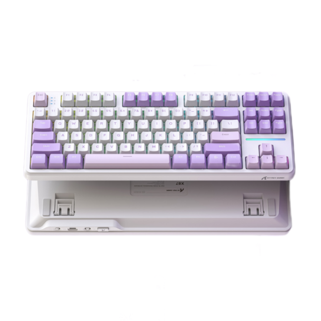 New Custom Adjustable Height 87-Key TKL Gradient Color RGB Luminous Wired Gaming Mechanical Keyboard Magnetic Switch Type-C