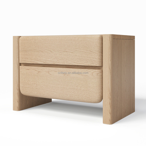 FERLY Moderner Luxus-Nachttisch Massivholz Eiche Individuelle Farbe Noma Geschlossener Nachttisch - Product Image 2