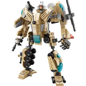 robot tranformer Suppliers-Usine En Gros Militaire Blocs Jouet Réservoir Transformer Robot Legos Enfants Éducation Building Block