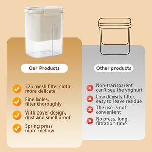 Hausgemachte Joghurt Filter & Food Dehydrator Kunststoff Joghurt Deslag & Whey Separator Tofu Gemüses aft presse Siebe & Siebe - Product Image 4