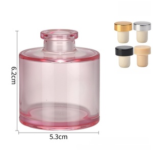 ขวดแก้วใสทรงกระบอกขนาด 50 มล. สีเหลือง ชมพู เขียว สำหรับน้ำมันหอมระเหยแบบกระจายกลิ่น พร้อมจุกปิด แบบสั่งทำพิเศษ - Product Image 6