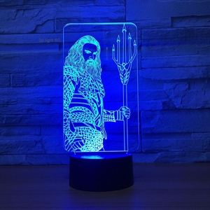 <span class=keywords><strong>Gran</strong></span> Gennie LED 3D ilusión lámpara USB 7 CAMBIO DE Color figura táctil 3D luz nocturna estado de ánimo novedad lámpara regalos de vacaciones - Product Image 1