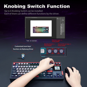 Skyloong 87 Keys Gaming Mechanical Mini <strong>Keyboard</strong> Wireless Custom <strong>Keyboard</strong> <strong>Skin</strong> for Original <strong>Keyboard</strong> Manufacturer - Product Image 6