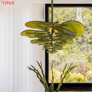 Lustre en verre de Murano Art Déco de luxe moderne suspension pour hôtel restaurant boutique salon - Product Image 6