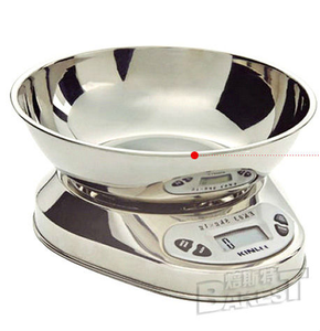 <span class=keywords><strong>Balance</strong></span> <span class=keywords><strong>de</strong></span> <span class=keywords><strong>cuisine</strong></span> numérique électronique ronde en acier inoxydable Bakest 5 kg avec plateau <span class=keywords><strong>de</strong></span> pesée pour la mesure du poids - Product Image 4