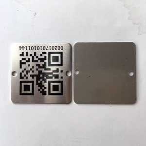 Laser Gegraveerde Barcode Label Geanodiseerd Geanodiseerd Aluminium Inventaris Serienummers Tracking Id Asset Tags Voor Apparatuur - Product Image 1
