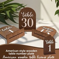 Panneaux de numéros de table de mariage en bois transfrontaliers, décorations, signalétique extra-large, arche de fête, style moderne minimaliste, soie 4 couleurs