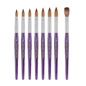 Pinceau à poudre acrylique 100% poils de Kolinsky, manche en bois, outil professionnel de beauté pour la manucure en salon - Product Image 1