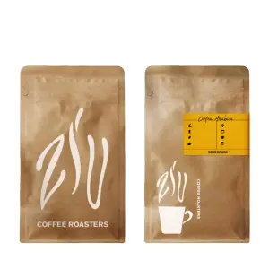 Bolsa de embalaje de café con válvula y cremallera, bolsa de café kraft de fondo plano, ecológica, personalizada, 250g, 340g, 500g, 1kg