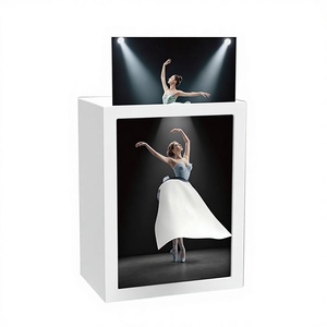 Support de boîte à mouchoirs en plastique créatif avec cadre photo LED Glam Design Distributeur pratique  Usine brevetée en gros - Product Image 5