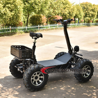 Véhicules à 4 roues pour adultes : Scooter électrique tout-terrain 4x4 fermé pour personnes handicapées 8000W