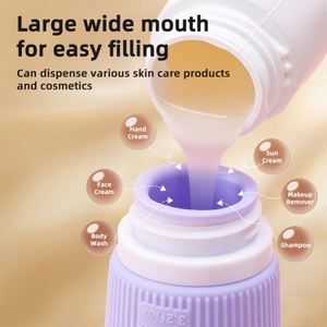 Modern Silicone Eco-Friendly Leak-proof 60/90ml Travel Containers Portable Extrudable Cosmetic Bottles UV Printed Promotional - Product Image 3