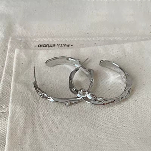Joyería de Moda, Pendientes de Aro en Forma de C, Chapados en Oro, Resistentes al Agua, Personalizados, Atractivos, Regalo de Joyería para Mujer - Product Image 4