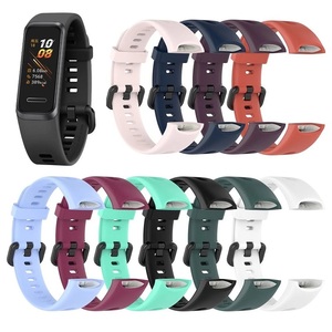 Bracelet de remplacement pour montre intelligente Bracelet sport souple pour Huawei Band 4 <span class=keywords><strong>ADS</strong></span>-<span class=keywords><strong>B29</strong></span> Bracelet de montre en silicone de style officiel - Product Image 1