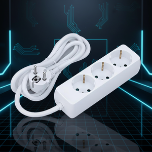 Multiprise de conversion en cuivre à 3 prises, connecteur de charge de voyage pour prise allemande, accessoire électrique durable <span class=keywords><strong>16A</strong></span> - Product Image 2