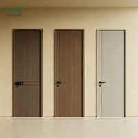 Porte intérieure moderne en bois massif SLS, porte insonorisée et thermiquement isolée, vente en gros de meubles pour les développeurs de projets et les villas