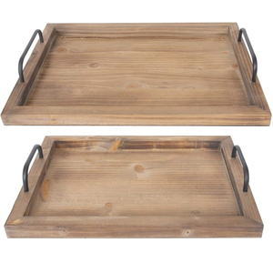Bandejas de madera para servir Madera exquisita simple cafeterías adecuadas restaurantes de comida rápida casas de té Bandeja de madera para servir - Product Image 5