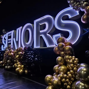 Rgb <span class=keywords><strong>Led</strong></span> Neon ánh sáng lớn 3ft marquee kim loại chữ ngoài trời đám cưới sinh nhật bên trường tòa nhà trang trí dấu hiệu điện tử - Product Image 3