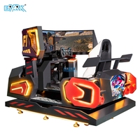 Simulateur de course automobile à six axes à trois écrans, machine de jeu vidéo de course, simulateur de conduite VR