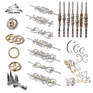 Accessori Decorativi in Acciaio Inox 304 per Corrimano, Tappi Terminali Ornamentali per Balaustre e Scale - Product Image 1