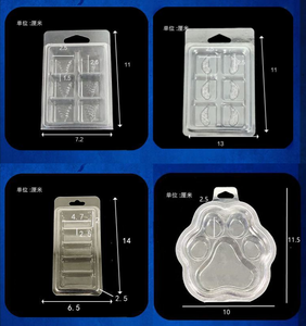 Spot vela blister 6 rejilla 8 rejilla aromaterapia cera bloque aceite esencial caja de plástico transparente cera derretir embalaje <span class=keywords><strong>Shell</strong></span> - Product Image 4