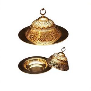 Juego de 2 platos de mantequilla de diferentes tamaños, diseño más nuevo, plato de mantequilla de latón de Color dorado al precio más barato, plato de mantequilla - Product Image 1