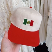 Vente en gros de patchs brodés en tissu 3D à coller au fer, drapeau du Mexique, pour vêtements, chapeaux, sacs, décoration