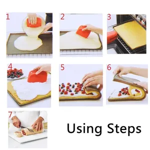 OEM Food Grade <b>Silicone</b> <b>Baking</b> Pastry Tools Kitchen Accessories Including Cake Roll Pad Macaron for Swiss Roll Oven Mat Oven Mat - Product Image 6