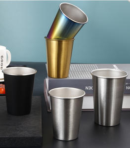 Vasos de Acero Inoxidable al por Mayor de 350/500 ml, para el Hogar, Oficina, Bar, Cocina, Bebidas, Café, Té, Cerveza, Taza de Viaje de Metal - Product Image 3