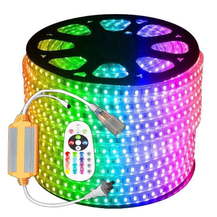 GMHY2301 Addressable 100m Led RGB Ip65 Remote Control Waterproof Flexible DMX 110V 220V RGB Strip Light