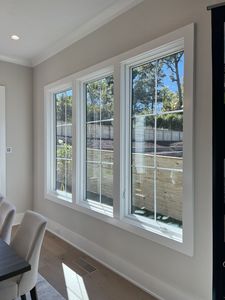 WE01 ES01 Fenêtre extérieure sur mesure en aluminium de style français, grand cadre en aluminium, double vitrage, baies vitrées fixes à énergie solaire - Product Image 6
