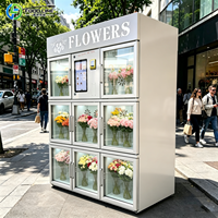 Distributeur automatique de fleurs en chambre froide pour sortie de parking