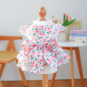 ONESTEP Hersteller Großhandel Custom Little Rose Sommer Blumen Polyester Haustier Kleidung für Hunde zum Valentinstag Dress up - Product Image 5