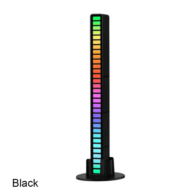 5W 고품질 충전식 RGB 음성 제어 LED 음악 레벨 라이트 픽업 램프 리듬 조명
