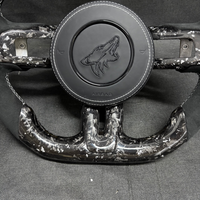 Volant en fibre de carbone forgée Ford Mustang GT V6 EcoBoost Shelby GT350 GT500 2015 2016 2017 2018 2019 2020 2021 2022 2023