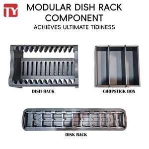 Panier de rangement pour armoire de cuisine TIANYI, organiseur de tiroir moderne, écologique, capacité accrue de 50 %, cadre en aluminium modulaire, garantie 3 ans - Product Image 2